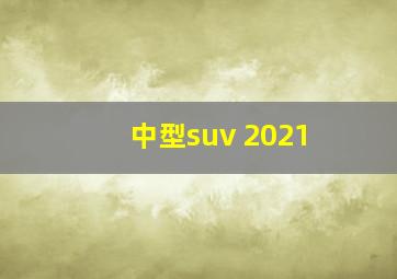 中型suv 2021